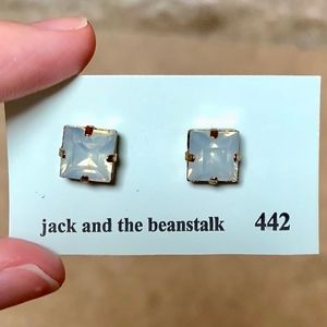TOBI: "JACK AND THE BEANSTALK" SQUARE EARRINGS